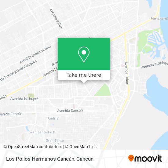 Mapa de Los Pollos Hermanos Cancún