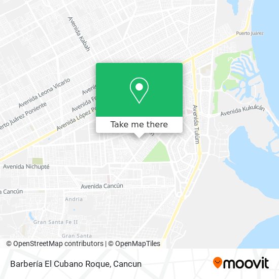 Barbería El Cubano Roque map