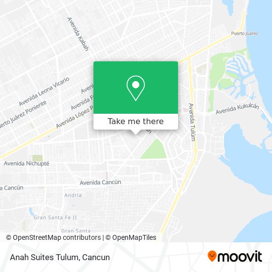 Anah Suites Tulum map