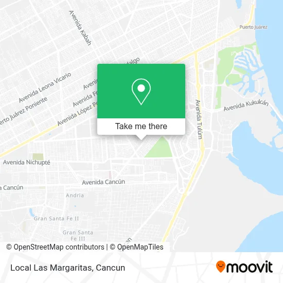 Local Las Margaritas map