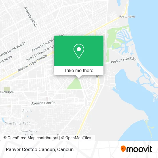 Ranver Costco Cancun map