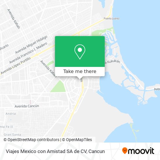 Viajes Mexico con Amistad SA de CV map