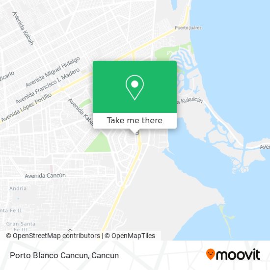 Porto Blanco Cancun map