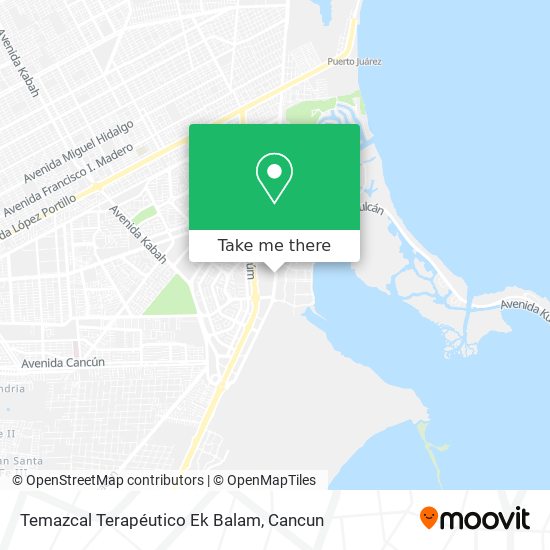 Mapa de Temazcal Terapéutico Ek Balam