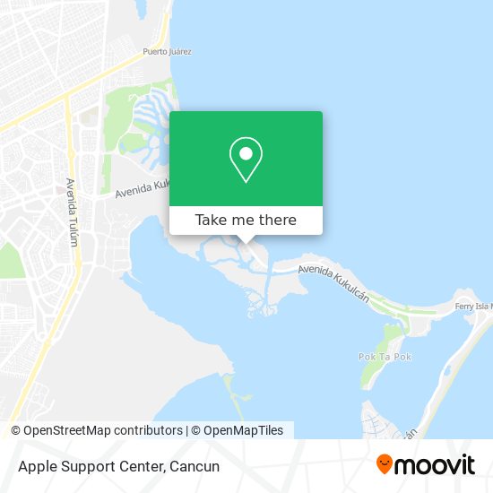 Mapa de Apple Support Center