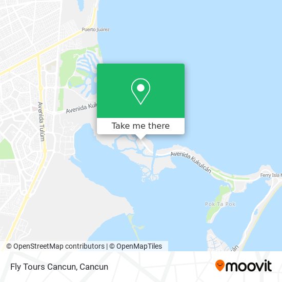 Mapa de Fly Tours Cancun