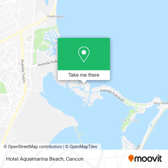 Hotel Aquamarina Beach map