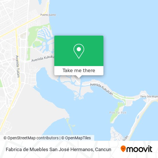 Mapa de Fabrica de Muebles San José Hermanos
