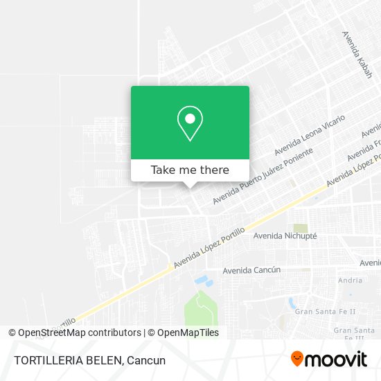 Mapa de TORTILLERIA BELEN