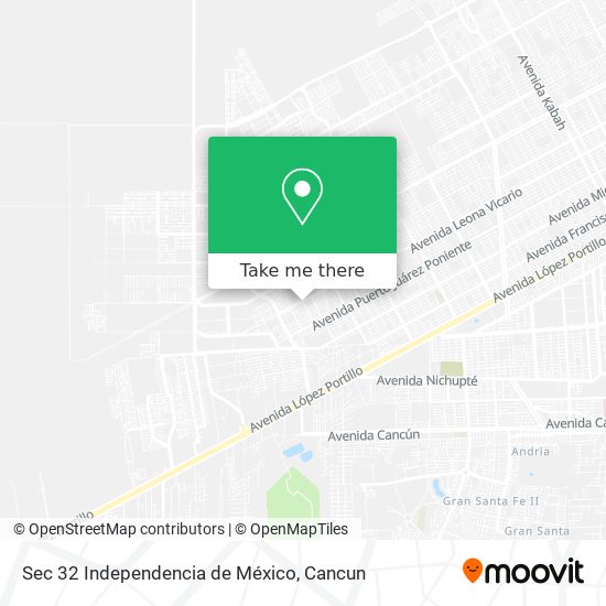 Sec 32 Independencia de México map
