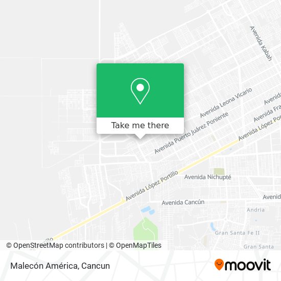 Malecón América map