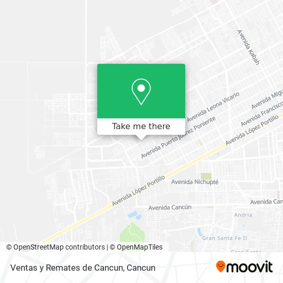 Mapa de Ventas y Remates de Cancun