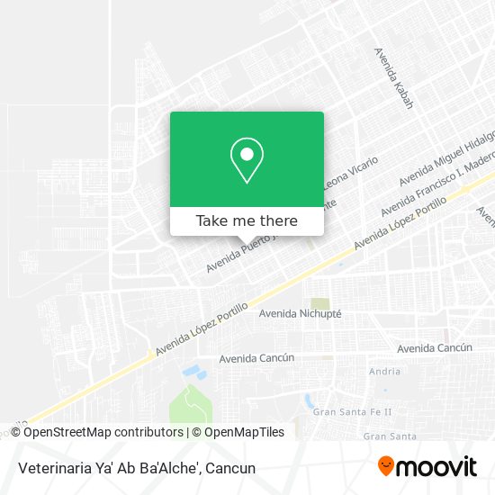 Mapa de Veterinaria Ya' Ab Ba'Alche'