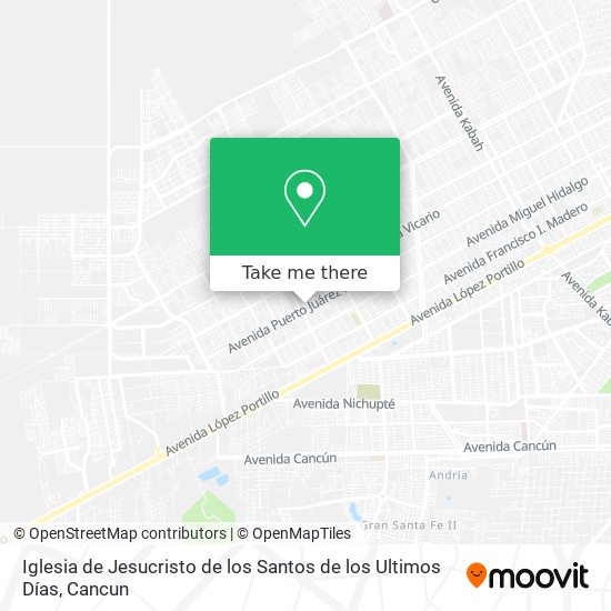 Iglesia de Jesucristo de los Santos de los Ultimos Días map