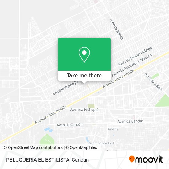 Mapa de PELUQUERIA EL ESTILISTA