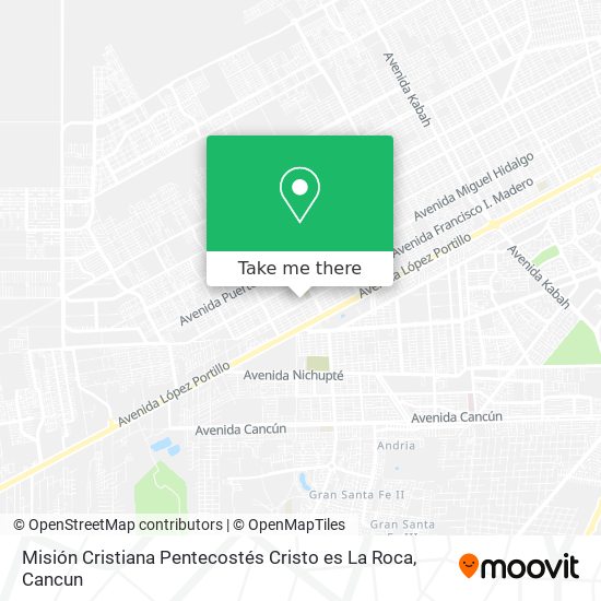Misión Cristiana Pentecostés Cristo es La Roca map