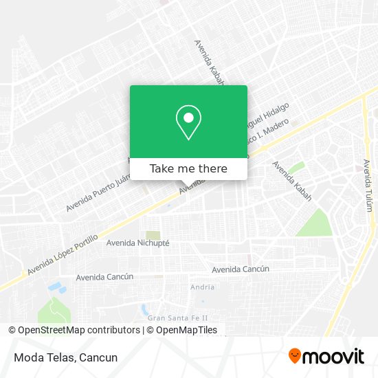 Moda Telas map