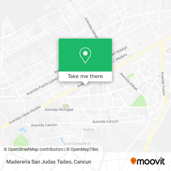Madereria San Judas Tadeo map