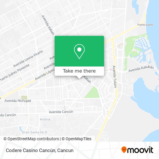 Codere Casino Cancún map