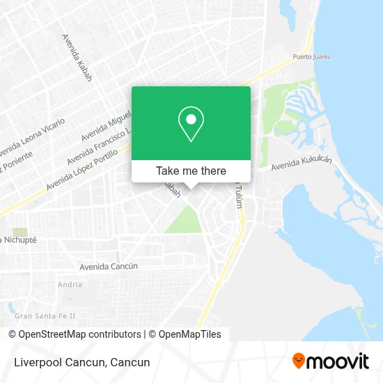Liverpool Cancun map