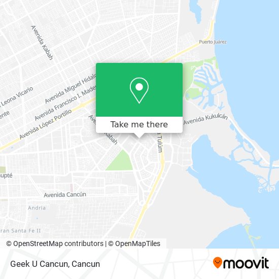 Mapa de Geek U Cancun