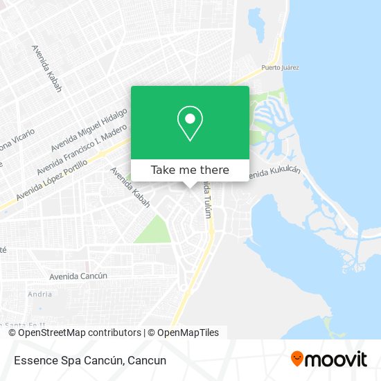 Mapa de Essence Spa Cancún