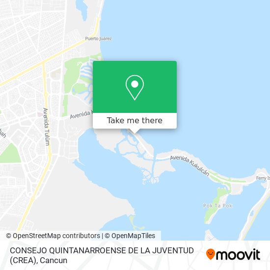 CONSEJO QUINTANARROENSE DE LA JUVENTUD (CREA) map