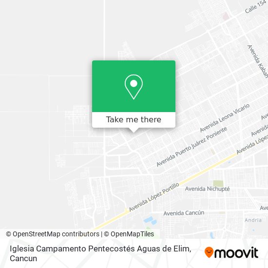 Iglesia Campamento Pentecostés Aguas de Elim map