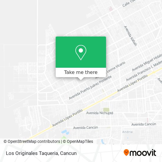 Los Originales Taqueria map