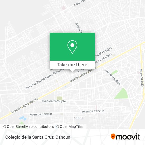 Colegio de la Santa Cruz map