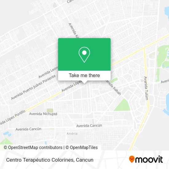 Centro Terapéutico Colorines map