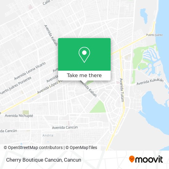 Cherry Boutique Cancún map