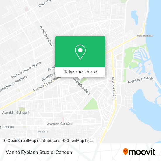 Vanité Eyelash Studio map