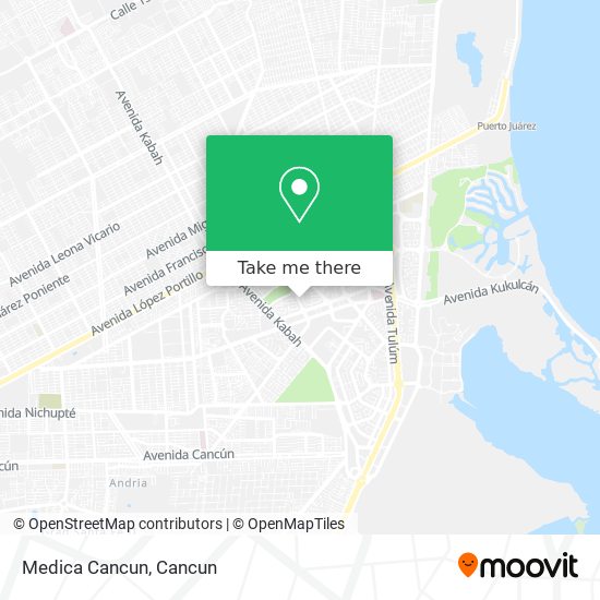 Medica Cancun map