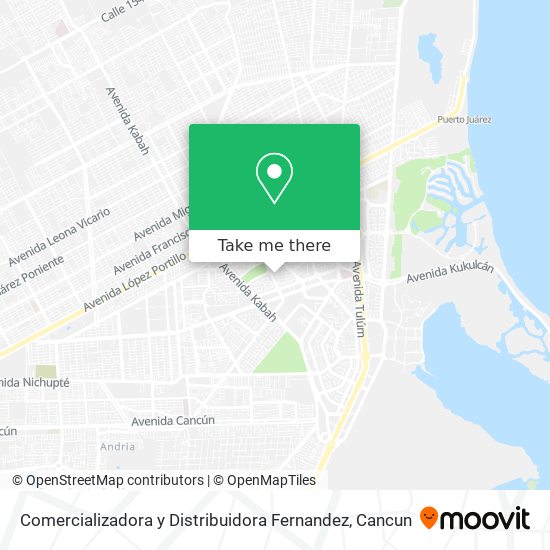 Mapa de Comercializadora y Distribuidora Fernandez