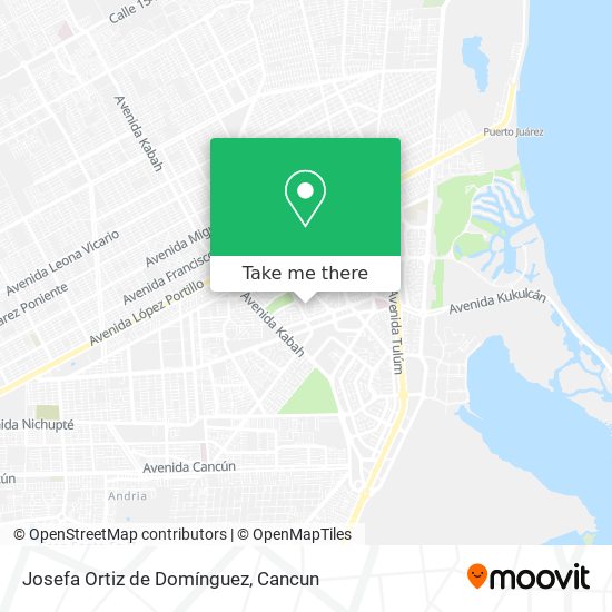 Mapa de Josefa Ortiz de Domínguez