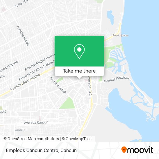 Empleos Cancun Centro map