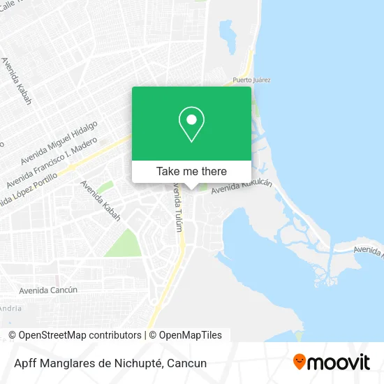 Apff Manglares de Nichupté map