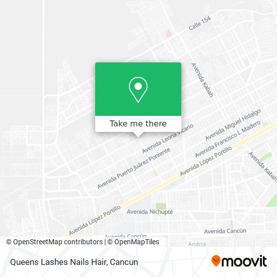 Queens Lashes Nails Hair map