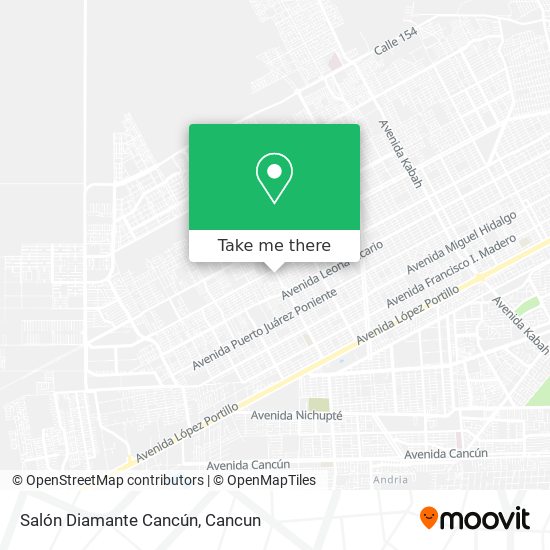 Salón Diamante Cancún map
