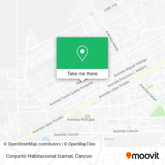 Conjunto Habitacional Izamal map