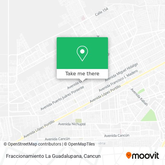 Fraccionamiento La Guadalupana map