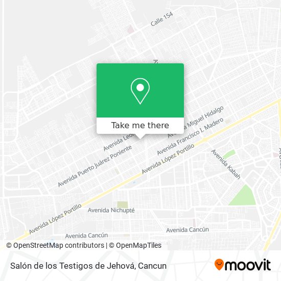 Salón de los Testigos de Jehová map