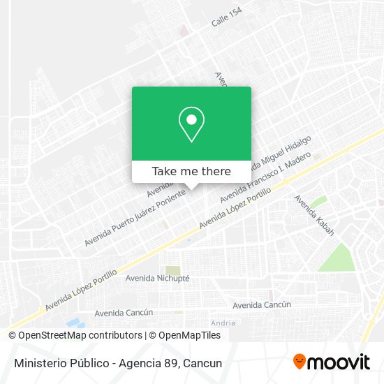 Ministerio Público - Agencia 89 map