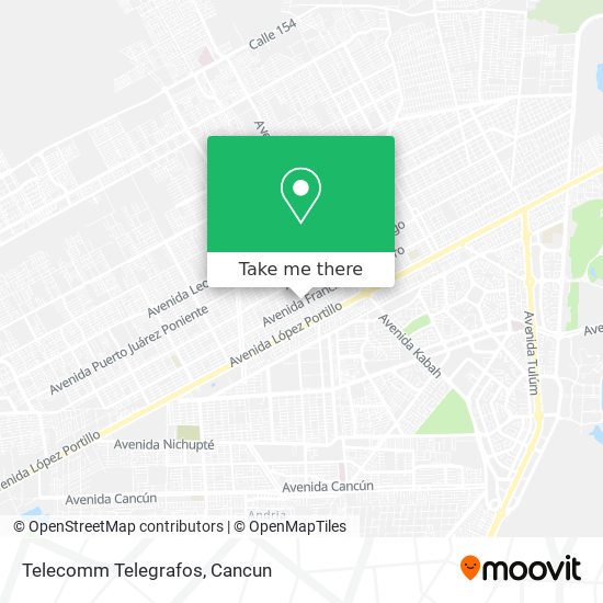 Telecomm Telegrafos map