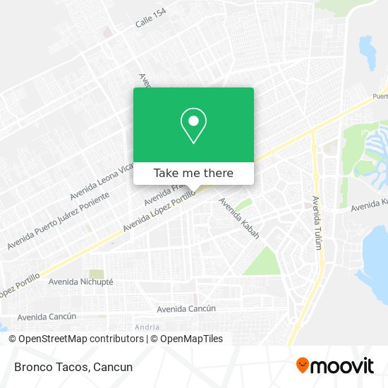 Mapa de Bronco Tacos