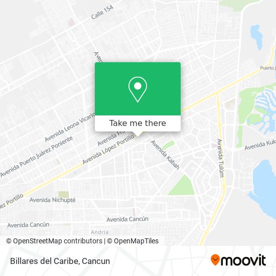 Mapa de Billares del Caribe
