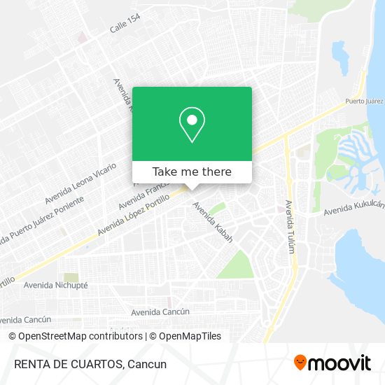 RENTA DE CUARTOS map