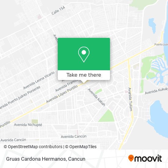 Mapa de Gruas Cardona Hermanos
