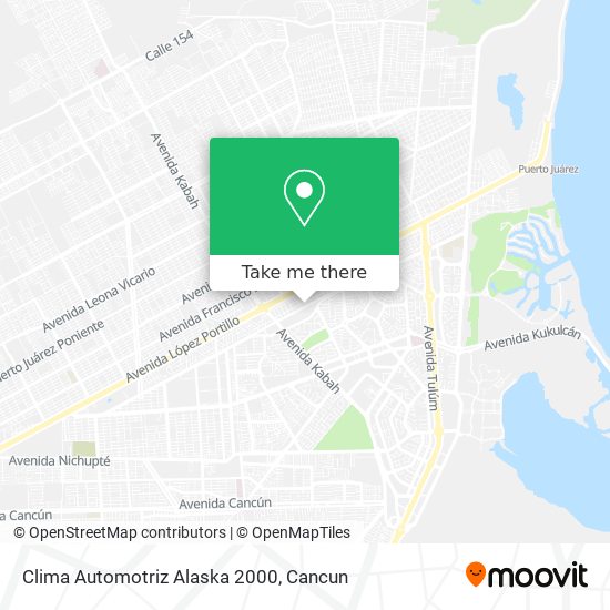 Clima Automotriz Alaska 2000 map